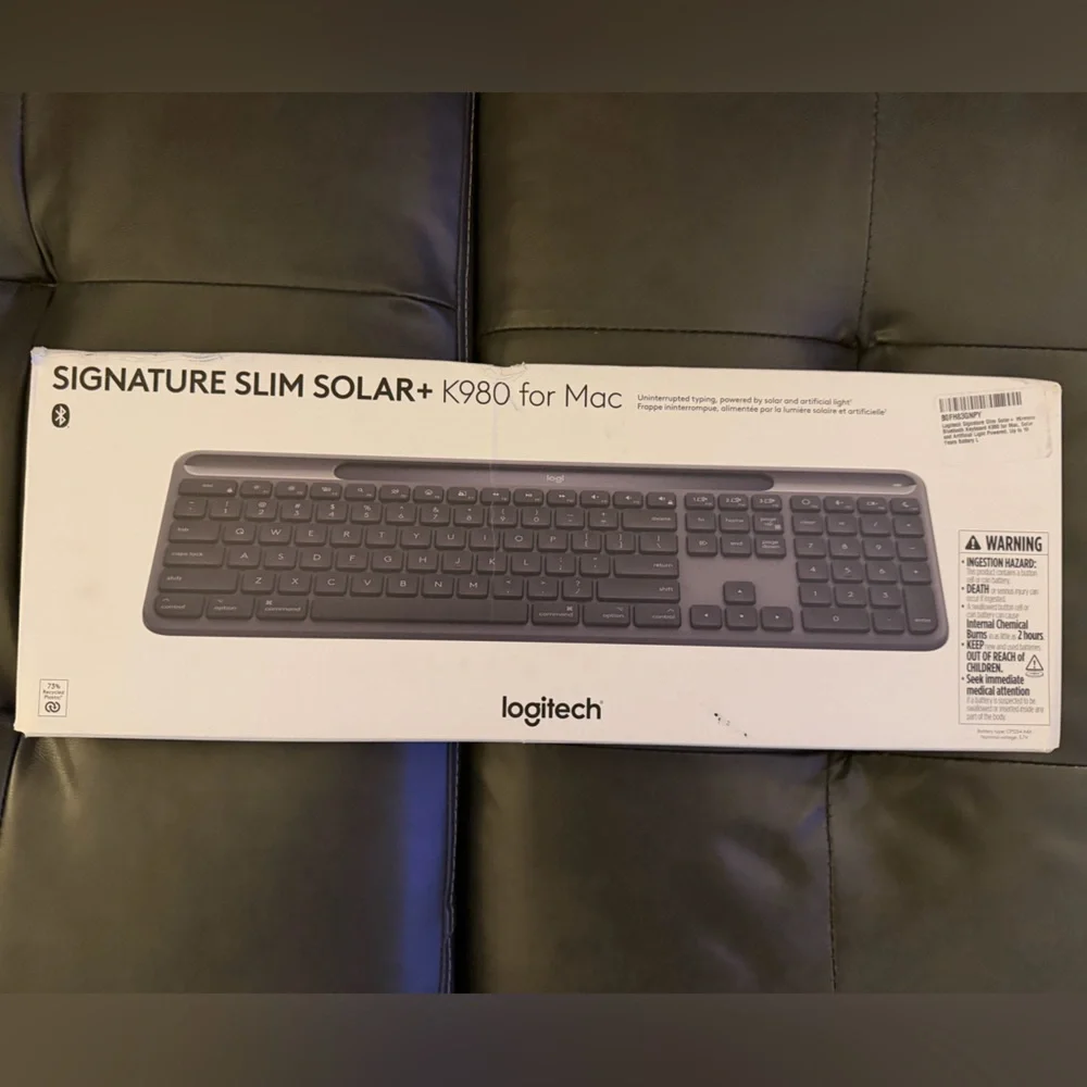Logitech K980 Nature Slim Solar Keyboard for Mac